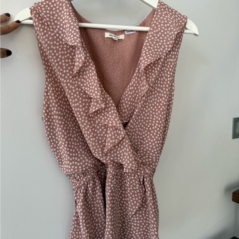 Max Studio (M) Chic Polka Dot Sleeveless Dress